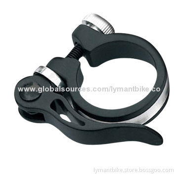 Extruded Seat Post Clamp with Quick Release, Made of Aluminum Alloy